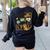 Retro Howdy Pre-K Back To School Western Teacher Women's Sweatshirt Back Print Black Retro Howdy Pre-K Back To School Western Teacher Women's Sweatshirt Back Print Black