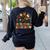 Retro Instructional Assistant Wildflowers Teacher Aide Women's Sweatshirt Back Print Black Retro Instructional Assistant Wildflowers Teacher Aide Women's Sweatshirt Back Print Black