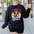 Retro Life Is Better With Boston Terrier Mom Dog Lover Women's Sweatshirt Back Print Black