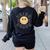 Retro Third Grade Teacher Student 1st Day Back To School Women's Sweatshirt Back Print Black