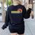 Retro Vintage Boston Terrier Dog Lover Boston Terrier Mom Women's Sweatshirt Back Print Black
