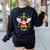 Rockin 50 Days Of School 50th Day Of School Teacher Student Men Women Girls Kids Women's Sweatshirt Back Print Black