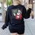 Santa Teacher 67 Math Christmas Xmas Holiday Number 67 Women's Sweatshirt Back Print Black Santa Teacher 67 Math Christmas Xmas Holiday Number 67 Women's Sweatshirt Back Print Black