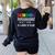 School Psychologist Is a Work Of Heart Teacher LSSP Doctor Women's Sweatshirt Back Print Black