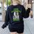 School Psychologists Love Brains Halloween Teacher Counselor Women's Sweatshirt Back Print Black