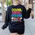 School Social Worker Teacher Caseworker Public Servant LSW Women's Sweatshirt Back Print Black School Social Worker Teacher Caseworker Public Servant LSW Women's Sweatshirt Back Print Black