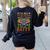 School Teacher A Bit Batty Teaching Bat Halloween Costume Women's Sweatshirt Back Print Black School Teacher A Bit Batty Teaching Bat Halloween Costume Women's Sweatshirt Back Print Black