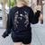 Science Teacher Dancing Skeleton Halloween Chemist Scientist Women's Sweatshirt Back Print Black Science Teacher Dancing Skeleton Halloween Chemist Scientist Women's Sweatshirt Back Print Black