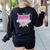 Second Grade Drip Ice Cream Home Plate Baseball Teachers Kid Women's Sweatshirt Back Print Black Second Grade Drip Ice Cream Home Plate Baseball Teachers Kid Women's Sweatshirt Back Print Black