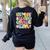 In My Second Grade Era Girl Back To School 2nd Grade Teacher Women's Sweatshirt Back Print Black In My Second Grade Era Girl Back To School 2nd Grade Teacher Women's Sweatshirt Back Print Black
