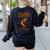 Sedona Arizona Southwestern Style Souvenir Vintage Women's Sweatshirt Back Print Black