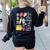 She Works Willingly With Her Hands Proverbs Daycare Teacher Men Women Women's Sweatshirt Back Print Black