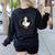 Silly Goose Teacher Club Women's Sweatshirt Back Print Black Silly Goose Teacher Club Women's Sweatshirt Back Print Black