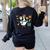 Silly Teacher Goose On The Loose School Out Summer Women Men Women's Sweatshirt Back Print Black