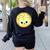 The Smart Cookie Good Egg Teacher Halloween Costume Food Women's Sweatshirt Back Print Black The Smart Cookie Good Egg Teacher Halloween Costume Food Women's Sweatshirt Back Print Black