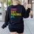 Sorry Can't Pickleball Bye Teacher Student Sport Women's Sweatshirt Back Print Black Sorry Can't Pickleball Bye Teacher Student Sport Women's Sweatshirt Back Print Black