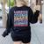 Sped Caffeinate Advocate Laminate Educate Teacher Women's Sweatshirt Back Print Black Sped Caffeinate Advocate Laminate Educate Teacher Women's Sweatshirt Back Print Black
