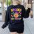 Spooky ESOL Teacher Halloween ESOL Teaching Coquette Women's Sweatshirt Back Print Black Spooky ESOL Teacher Halloween ESOL Teaching Coquette Women's Sweatshirt Back Print Black