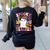 Spooky Teacher Ghost Pencil Teach Halloween Teacher Women's Sweatshirt Back Print Black Spooky Teacher Ghost Pencil Teach Halloween Teacher Women's Sweatshirt Back Print Black
