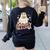 Spooky Teacher Groovy Retro Ghost Teacher Halloween 2023 For Men Women Kids Women's Sweatshirt Back Print Black
