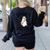 Spooky Toddler Teacher Halloween School Women's Sweatshirt Back Print Black Spooky Toddler Teacher Halloween School Women's Sweatshirt Back Print Black