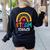 STEAM Teacher Squad Team Crew Back To School STEM Special Women's Sweatshirt Back Print Black STEAM Teacher Squad Team Crew Back To School STEM Special Women's Sweatshirt Back Print Black