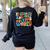 My Students Are Out Of This World Space Groovy Teacher Women's Sweatshirt Back Print Black My Students Are Out Of This World Space Groovy Teacher Women's Sweatshirt Back Print Black