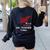 This Is My Super ESL Teacher Costume Lazy Halloween Women's Sweatshirt Back Print Black