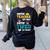 Super Hero Teacher Superheroes Women's Sweatshirt Back Print Black Super Hero Teacher Superheroes Women's Sweatshirt Back Print Black