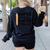 Super Teacher By Day Super Tired By Night Back To School Women's Sweatshirt Back Print Black Super Teacher By Day Super Tired By Night Back To School Women's Sweatshirt Back Print Black