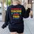 Super Teacher By Day Super Tired By Night Teacher For Men Women Women's Sweatshirt Back Print Black