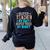 Super Teacher By Day Super Tired By Night Superhero Teacher Men Women Women's Sweatshirt Back Print Black
