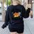 Lets Tacos Bout Science Scientist Teacher Women's Sweatshirt Back Print Black