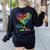 It Takes A Big Heart To Shape Little Minds Teacher Student Men Women Kids Women's Sweatshirt Back Print Black