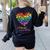 It Takes a Big Heart To Shape Little Minds Teacher Women's Sweatshirt Back Print Black It Takes a Big Heart To Shape Little Minds Teacher Women's Sweatshirt Back Print Black