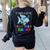 It Takes A Lot Of Sparkle To Be A Teacher Rainbow Fish For Men Women Women's Sweatshirt Back Print Black