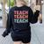 Teach Compassion Kindness Confidence For Teacher Women's Sweatshirt Back Print Black Teach Compassion Kindness Confidence For Teacher Women's Sweatshirt Back Print Black