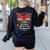 I Teach The Cutest Apples In The Orchard Cute Fall Teacher Women's Sweatshirt Back Print Black