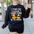 I Teach The Cutest Candy Corn In The Bunch Teacher Halloween Women's Sweatshirt Back Print Black I Teach The Cutest Candy Corn In The Bunch Teacher Halloween Women's Sweatshirt Back Print Black