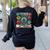 I Teach The Cutest Little Monsters Teacher Halloween Outfit Women's Sweatshirt Back Print Black I Teach The Cutest Little Monsters Teacher Halloween Outfit Women's Sweatshirt Back Print Black
