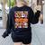 I Teach The Cutest Pumpkins Halloween Fall Teacher Women Women's Sweatshirt Back Print Black I Teach The Cutest Pumpkins Halloween Fall Teacher Women Women's Sweatshirt Back Print Black
