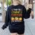 I Teach The Cutest Pumpkins Halloween Teacher Women's Sweatshirt Back Print Black I Teach The Cutest Pumpkins Halloween Teacher Women's Sweatshirt Back Print Black