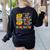 I Teach The Cutest Pumpkins Kindergarten Teacher Halloween Women's Sweatshirt Back Print Black I Teach The Cutest Pumpkins Kindergarten Teacher Halloween Women's Sweatshirt Back Print Black
