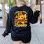 I Teach The Cutest Pumpkins In The Patch Teacher Halloween Women's Sweatshirt Back Print Black