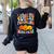 I Teach The Cutest Pumpkins In The Patch Teacher Women's Sweatshirt Back Print Black