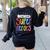 I Teach Future Superheroes Teacher Teaching Women's Sweatshirt Back Print Black I Teach Future Superheroes Teacher Teaching Women's Sweatshirt Back Print Black