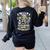 I Teach You Life Skills Home Economics Teacher Women's Sweatshirt Back Print Black I Teach You Life Skills Home Economics Teacher Women's Sweatshirt Back Print Black