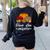 Teach Love Inspire Autumn Fall Plaid Leopard Pumpkin Teacher For Men Women Kids Women's Sweatshirt Back Print Black