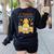 I Teach In My Pajamas Crayon Home School Teacher PJs Women's Sweatshirt Back Print Black I Teach In My Pajamas Crayon Home School Teacher PJs Women's Sweatshirt Back Print Black