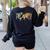 Teach Peace Teacher Teacher Women's Sweatshirt Back Print Black Teach Peace Teacher Teacher Women's Sweatshirt Back Print Black